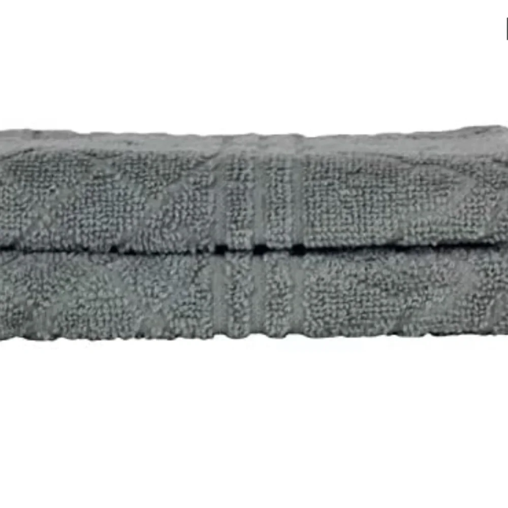 New Peach & Oak Towel Collection Washcloths, Bundle, Tangier Limestone (Grey)